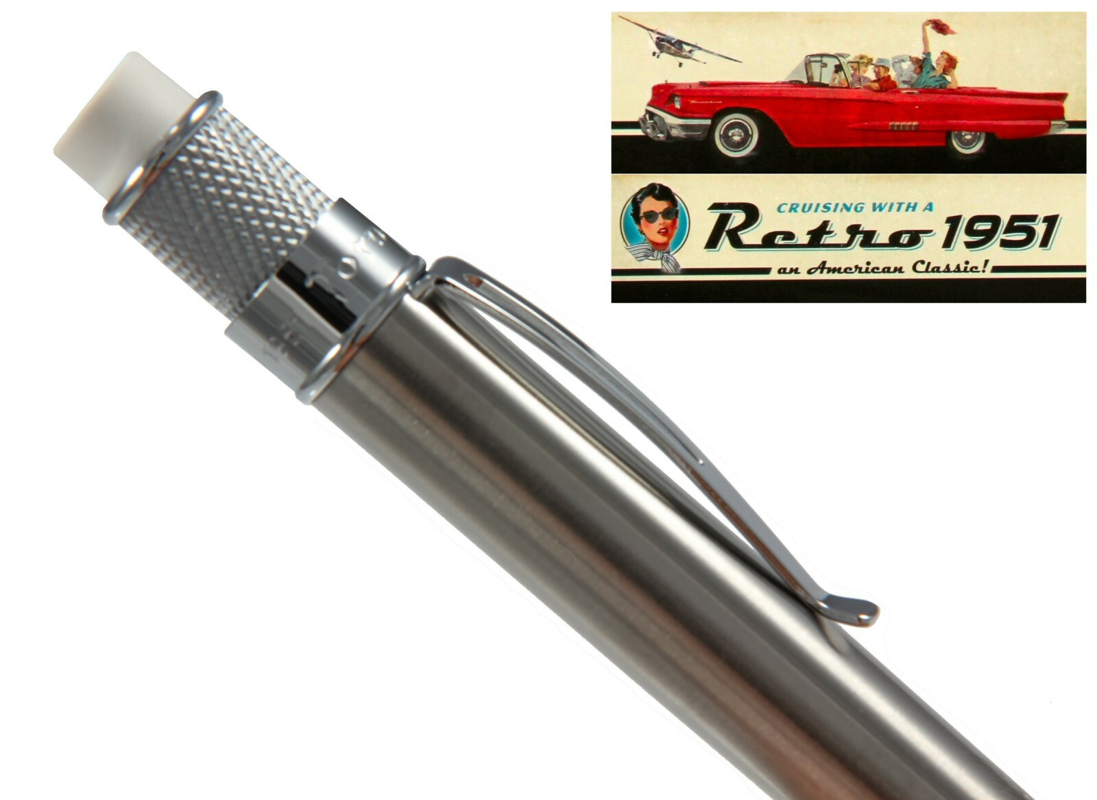 Retro 51 Stainless 1.15 mm Mechanical Lead Pencil #VRP-1315