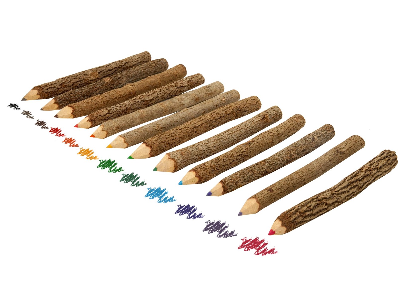 BSIRI Bark 7 Inch Colors Pencils Set 1 Count (Pack of 12), assorted color