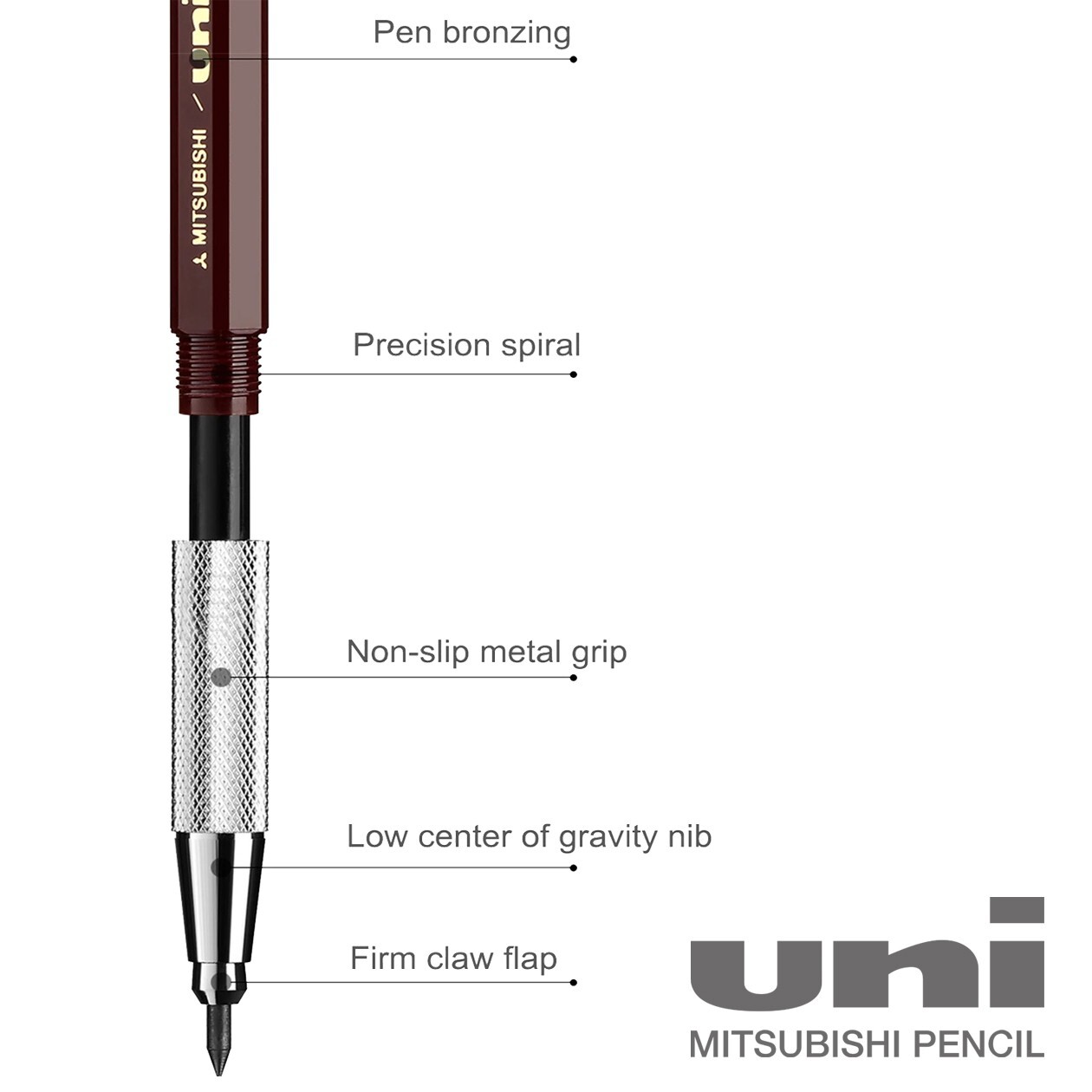 MItsubishi Uni-Ball 2.0mm Lead Holder Mechanical Pencil Made in Japan