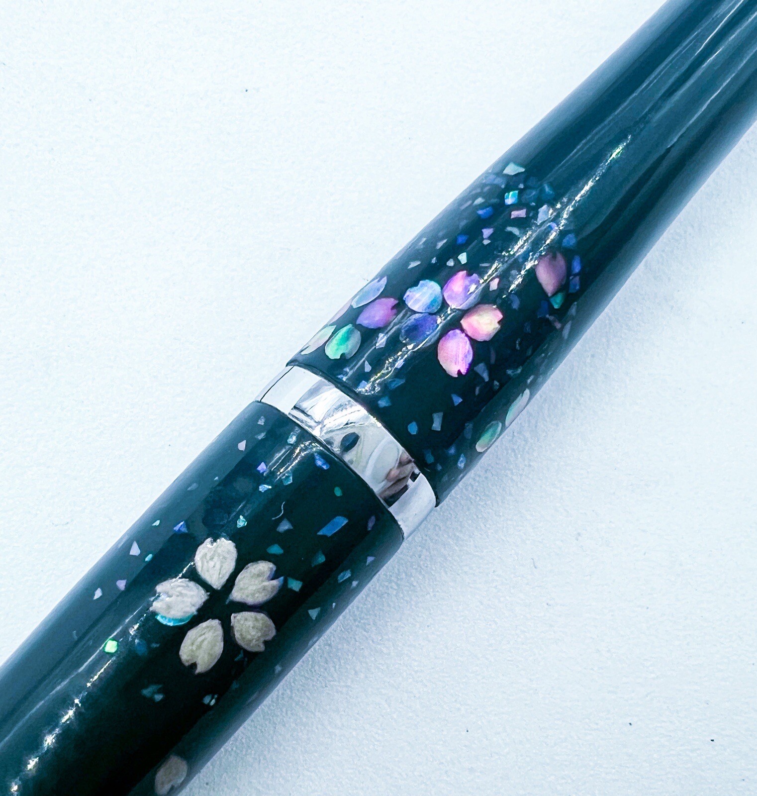 NOS Pilot Hand made Raden Mother Of Pearl Inlay Mechanical Pencil AUTOMATIC LEAD