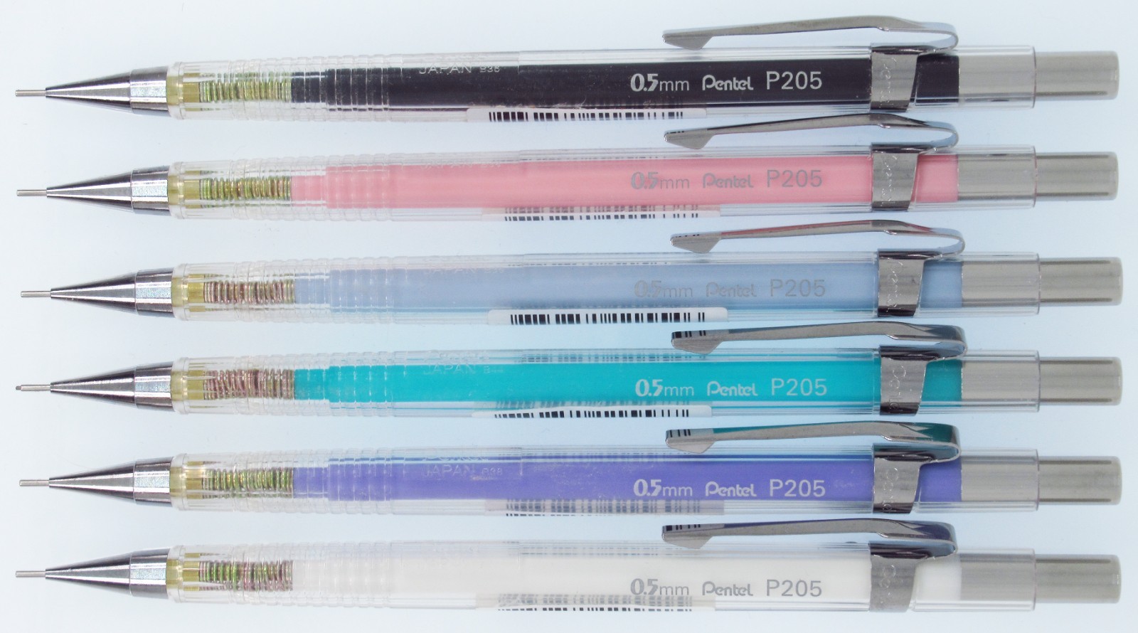 Pentel P205 Ice Cream Colors, Set of 6 (Brazil)