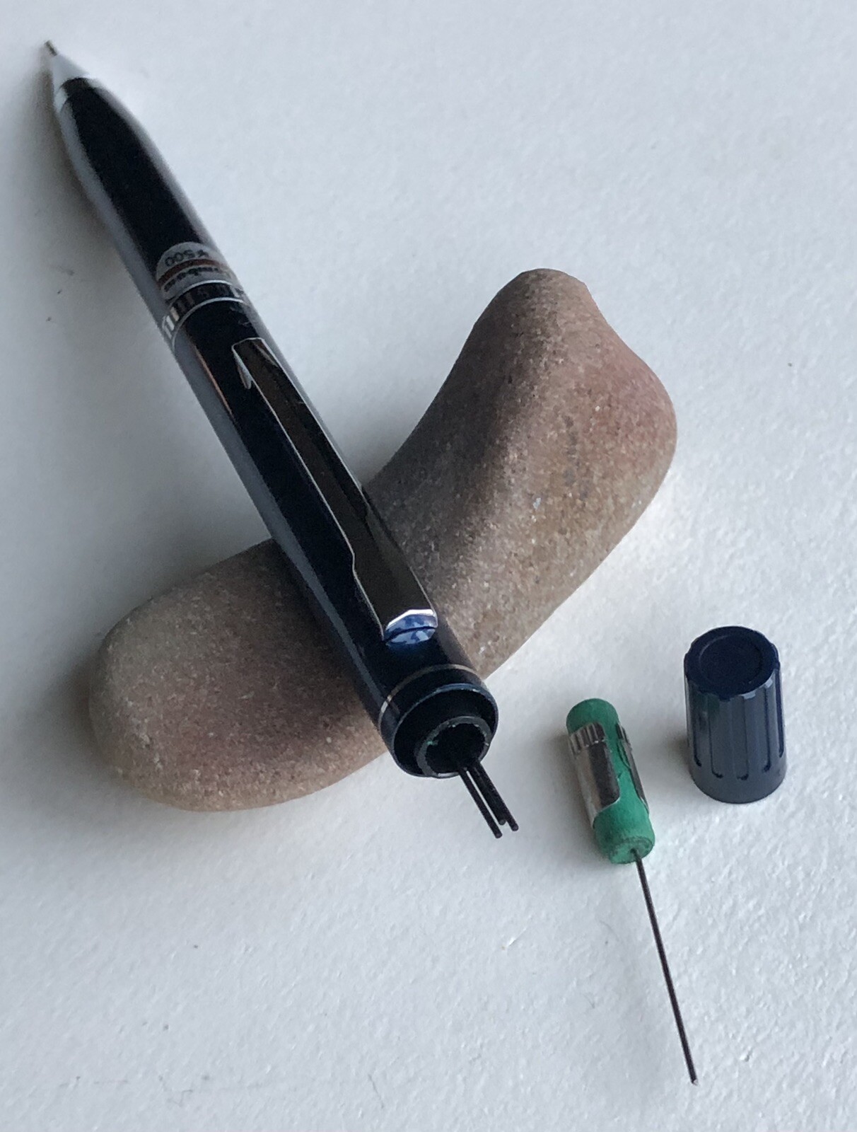 Vintage TOMBOW 500 M22 Mechanical Pencil .5mm Lead Sticker NOS Dark Blue Japan