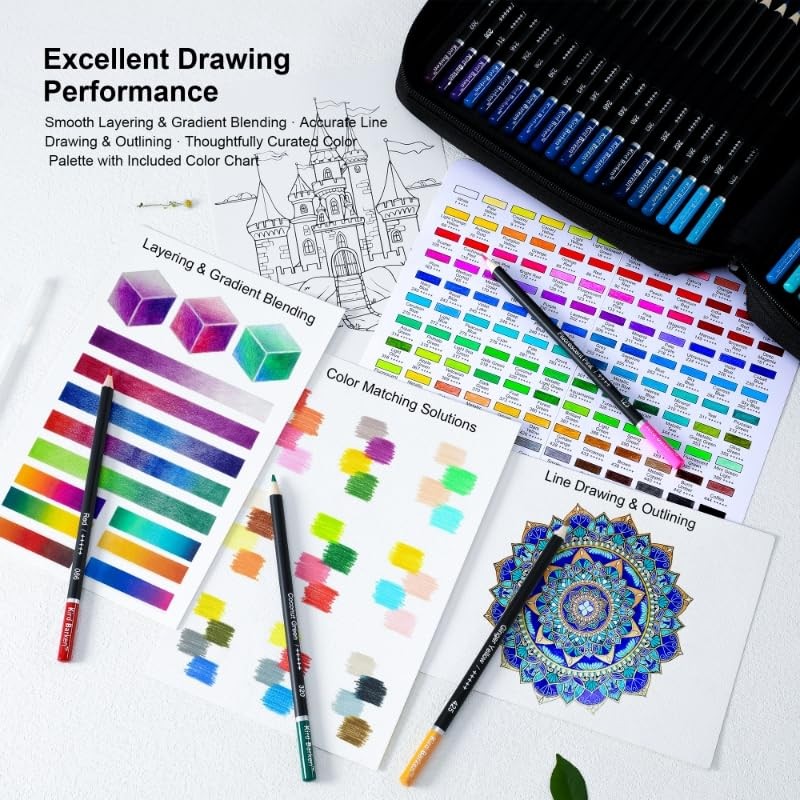 Kird Barken 120 Colored Pencils for Adult 1 Count (Pack of 147), Multi-color