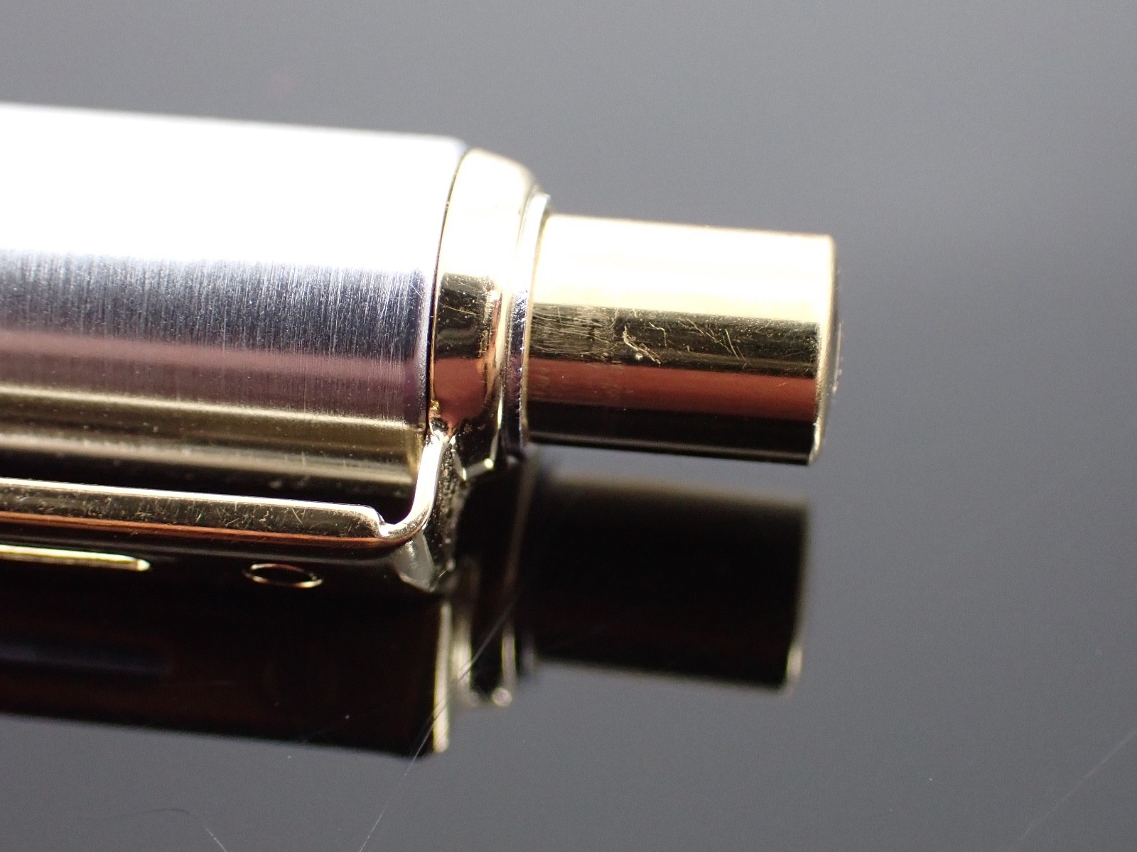 Sheaffer USA Mechanical Pencil • 0.7mm • Stainless Steel & Gold Trim • Vintage