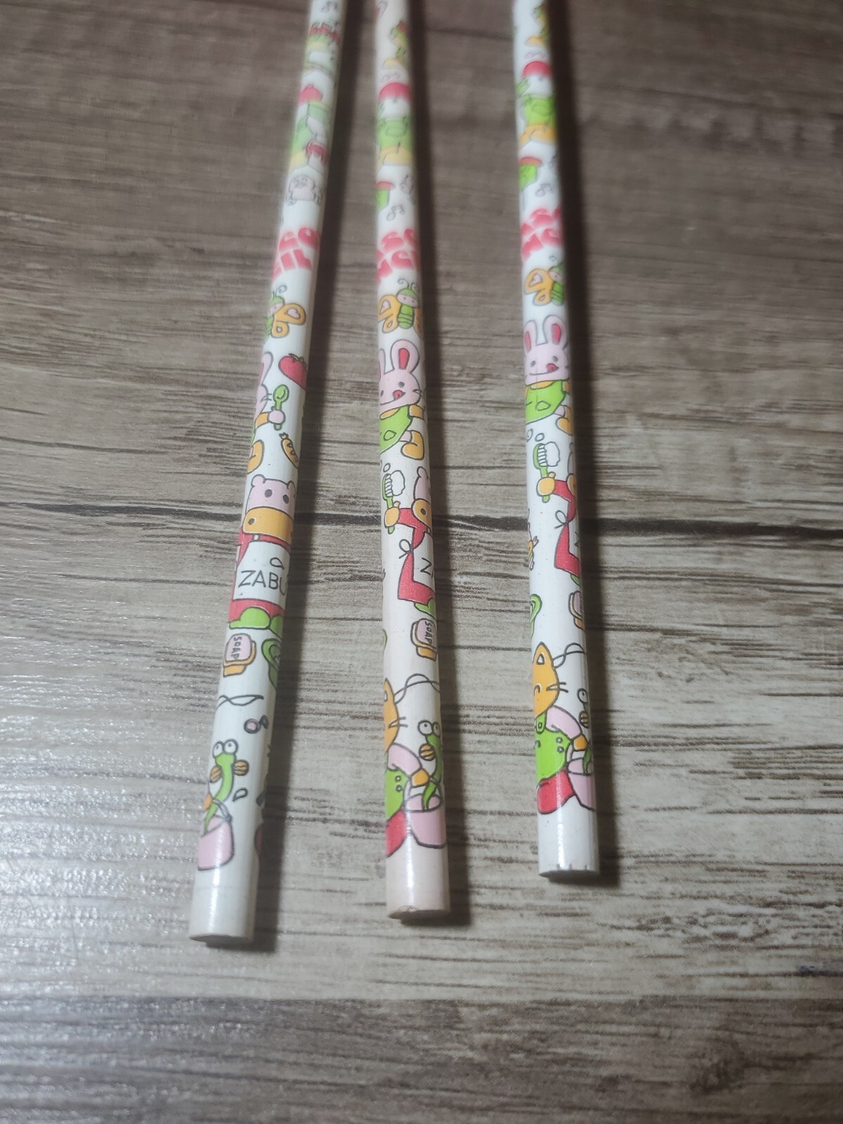 Vintage Lot Of 58 Mascot Animal Pencils Made In Japan With Display NEW