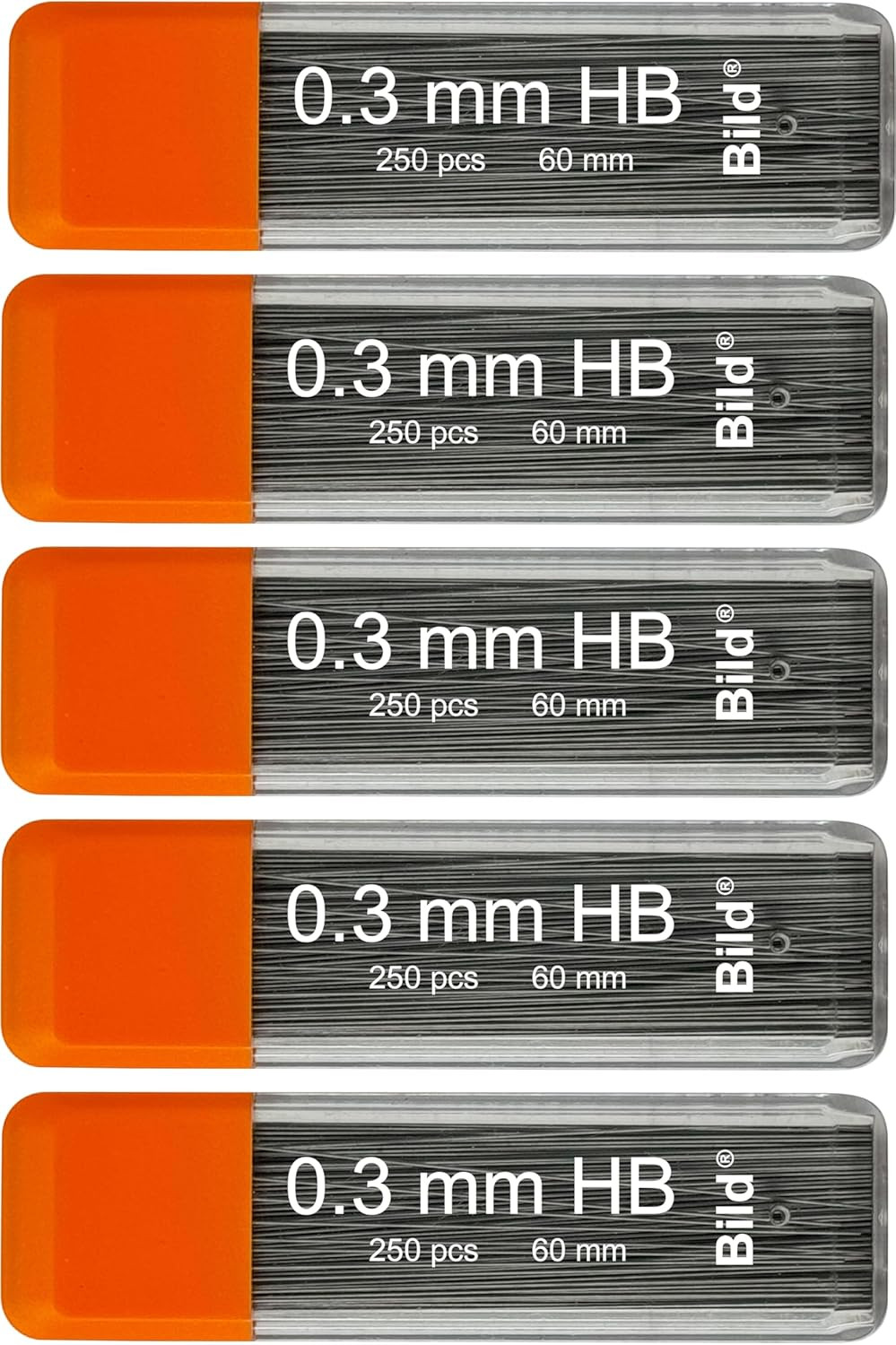 Premium 1250 Leads of 0.3 Mm HB Mechanical Pencil Lead Refills (HB Mega, 0.3 Mm)