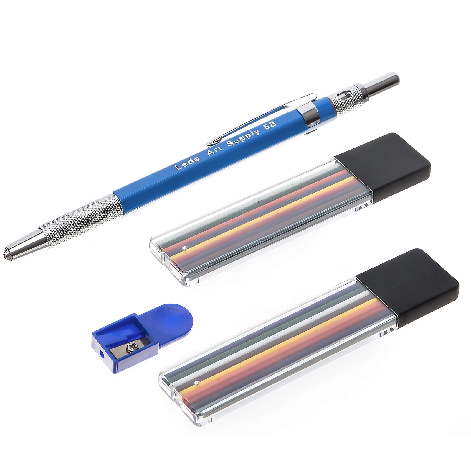 Leda Mechanical Pencil (Black Multicolor) – Precision Lead Holder for Any Lea…