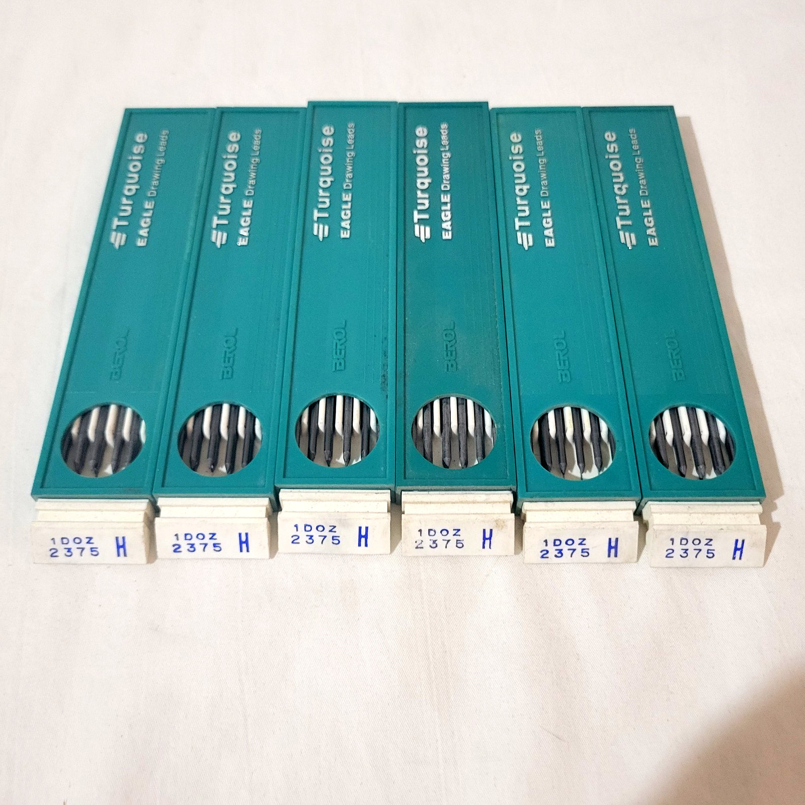 Vintage Turquoise Eagle Drawing Leads H/HB/4H Lot Of 9 12 Packs (815)