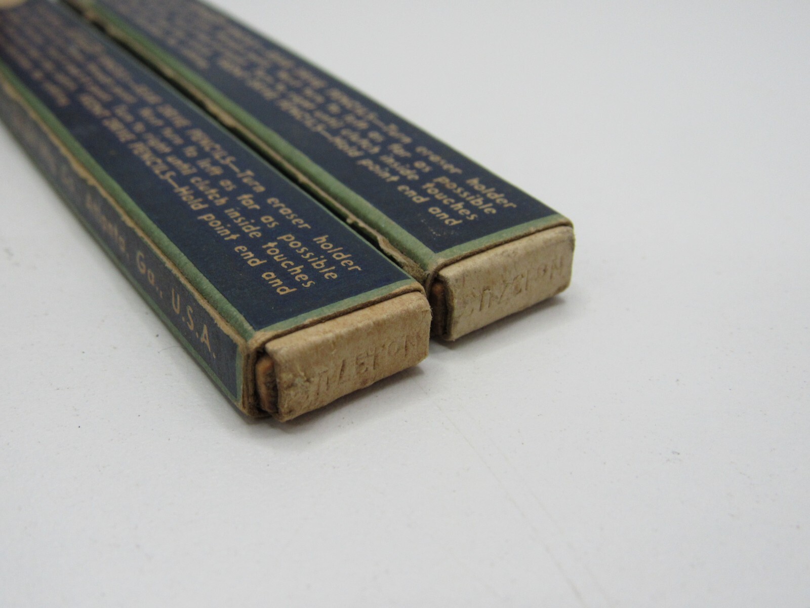 2 VINTAGE LONG PENCIL LEAD in BOX SCRIPTO Extra Strong Drawing Writing -A8
