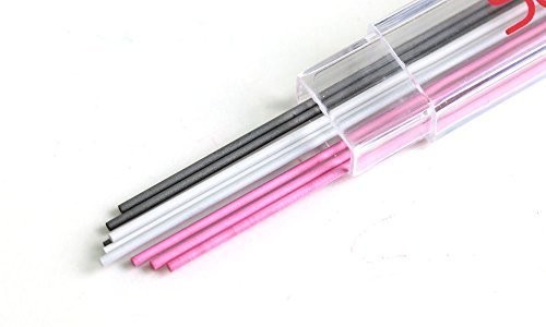 Mechanical Fabric Pencil Lead Refill 9 Pack 3 Each White Black Pink Sewing