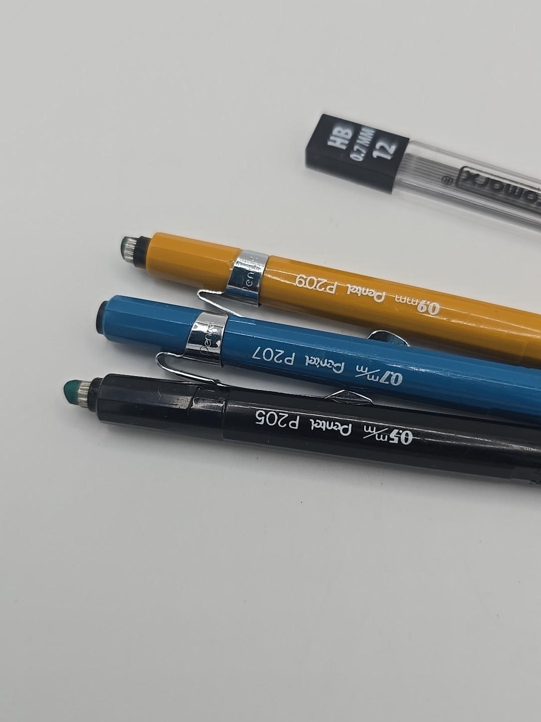 Pentel Mechanical Pencil Lot P205 P207 P209 w/leads EUC