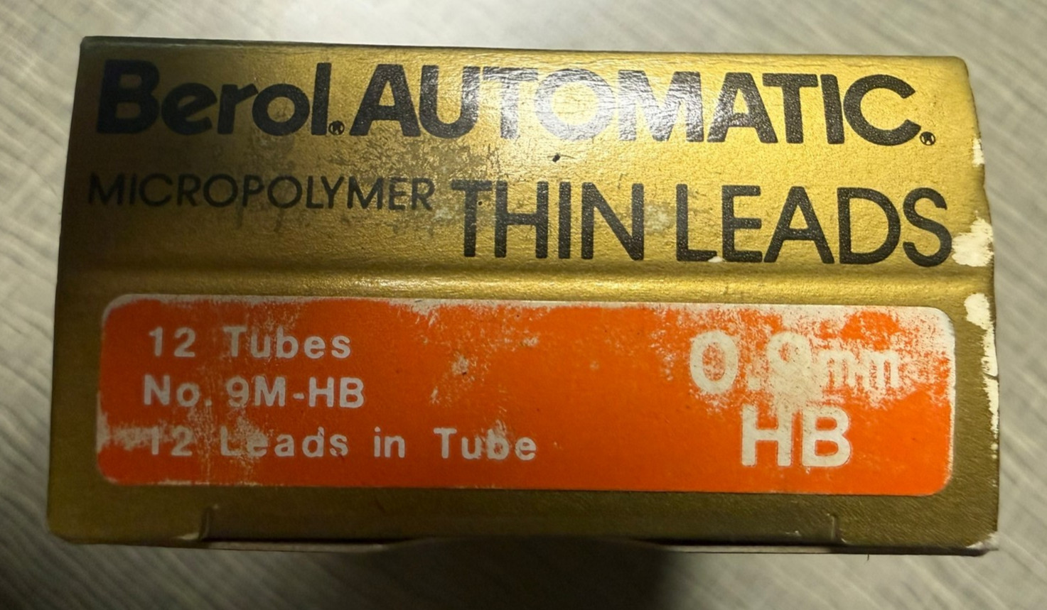 Vintage Berol Automatic Thin Leads NOS “HB” 0.9mm 12 Tubes Micropolymer