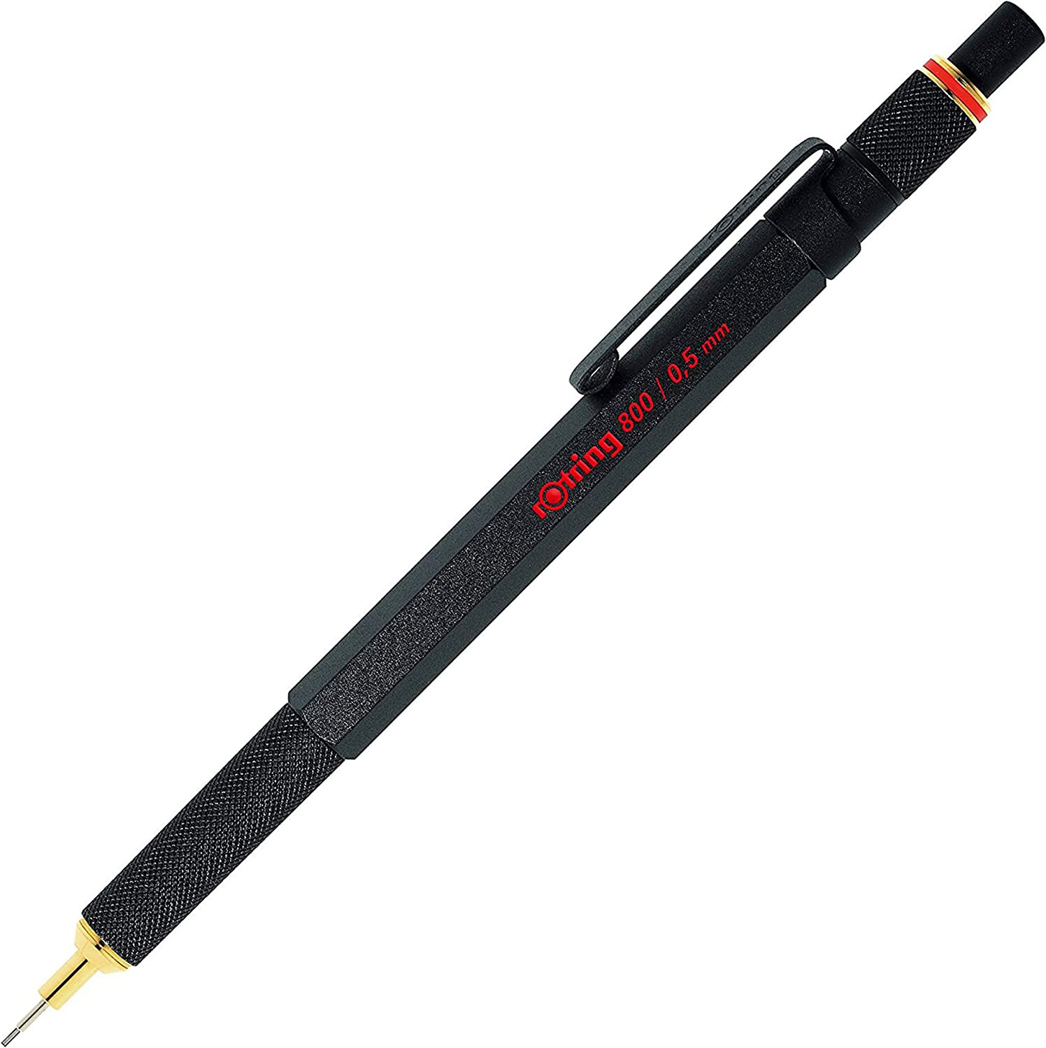 800 Retractable Metal Mechanical Pencil, 0.5Mm, Black Barrel