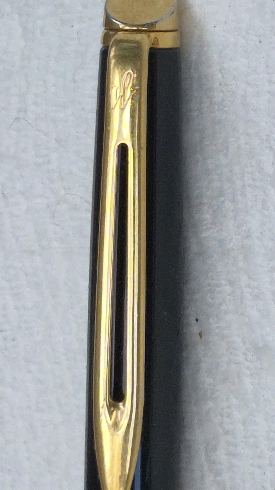 “WATERMAN * France” Black with Polished Brass Trim Working Mech Pencil