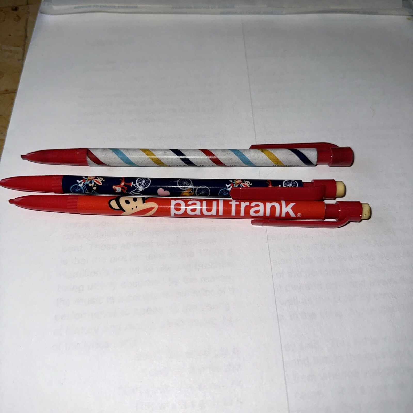 Paul Frank Mechanical Pencils Pack of 3