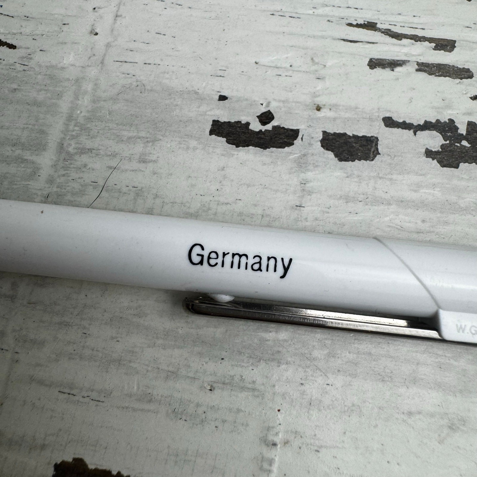 Vintage Staedtler Marsmicro Drafting Mechanical Pencil 0.7mm Germany White Blue