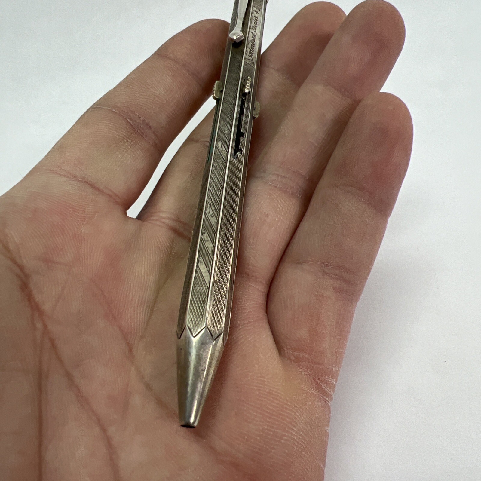 VINTAGE ADMIRAL JUNIOR SOLID SILVER 835 FOUR COLOR MECHANICAL PENCIL