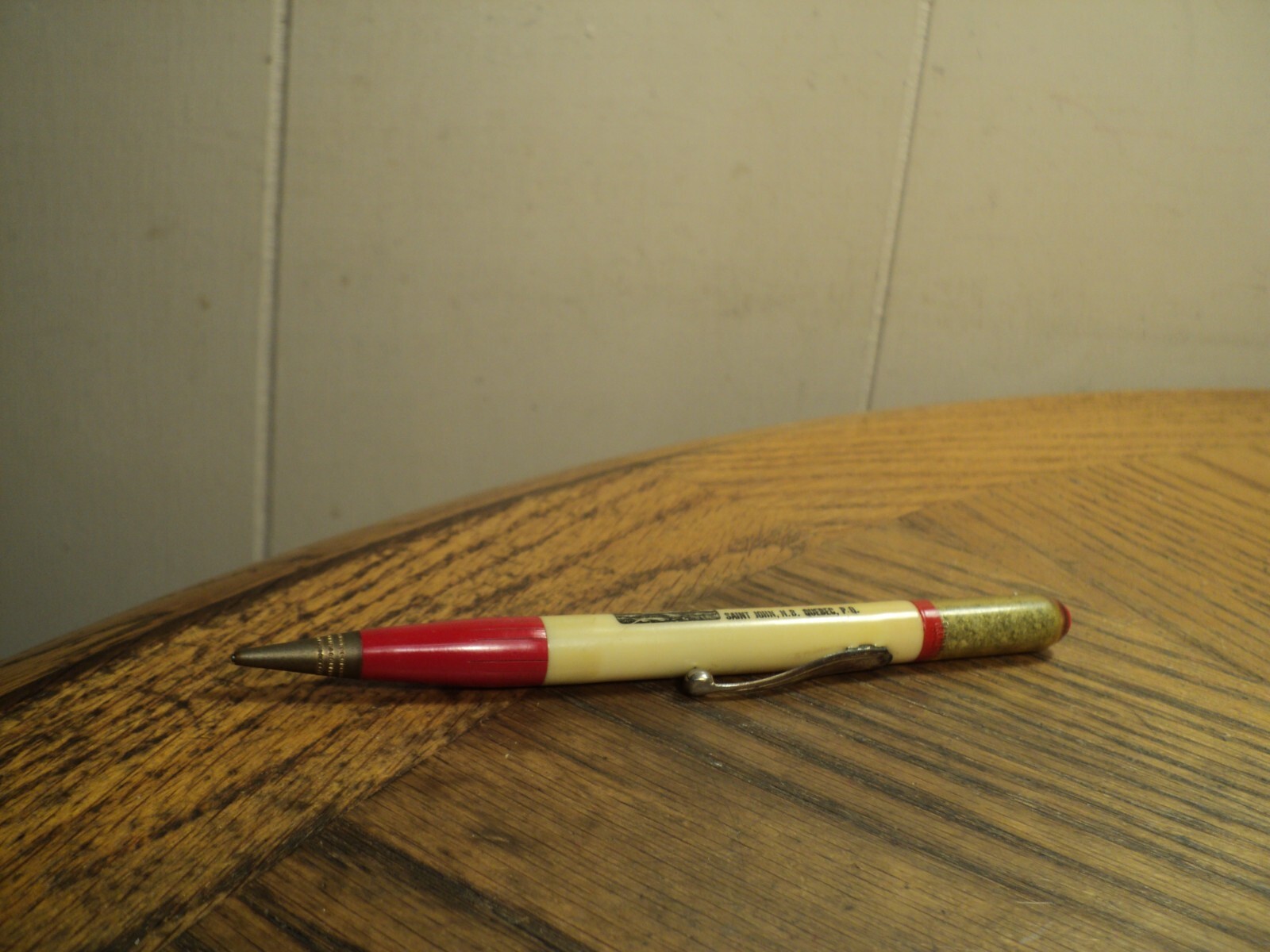 Vintage Ritepoint Mechanical Pencil Albatros Granular 5-3/8″ Clear Top B