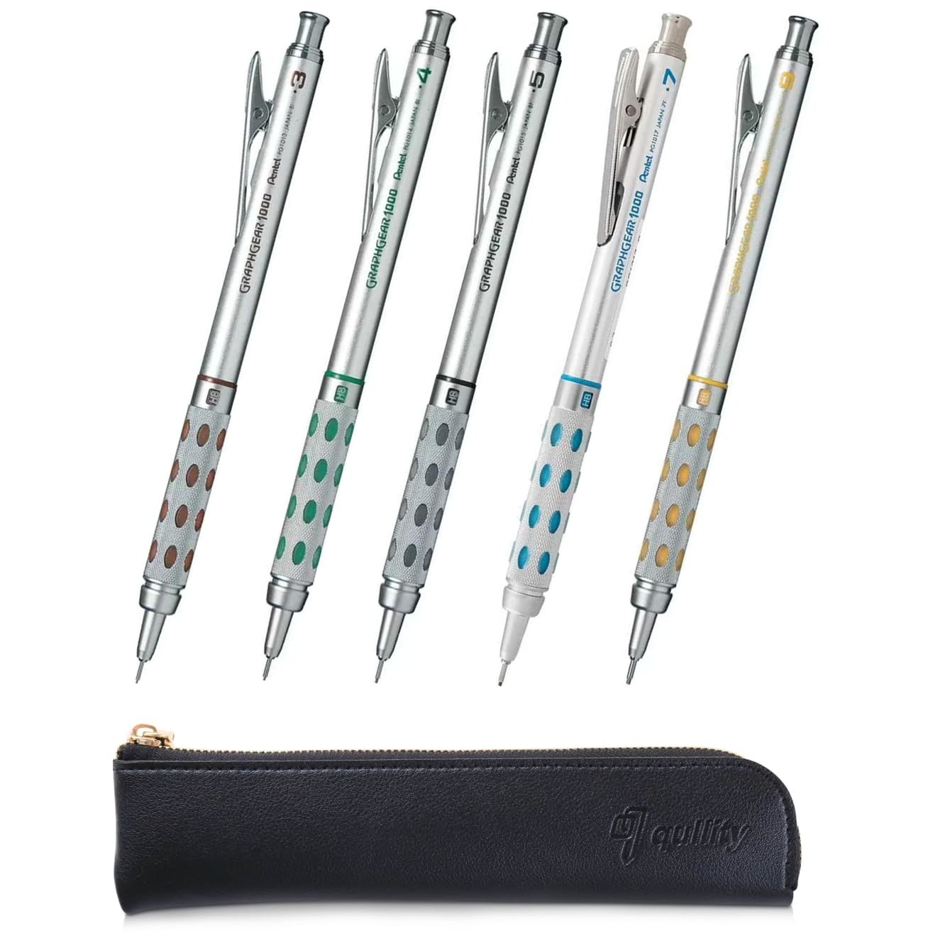 Mechanical Drafting Pencil Set – 0.3mm to 0.9mm, Quality Case Included, Art & De
