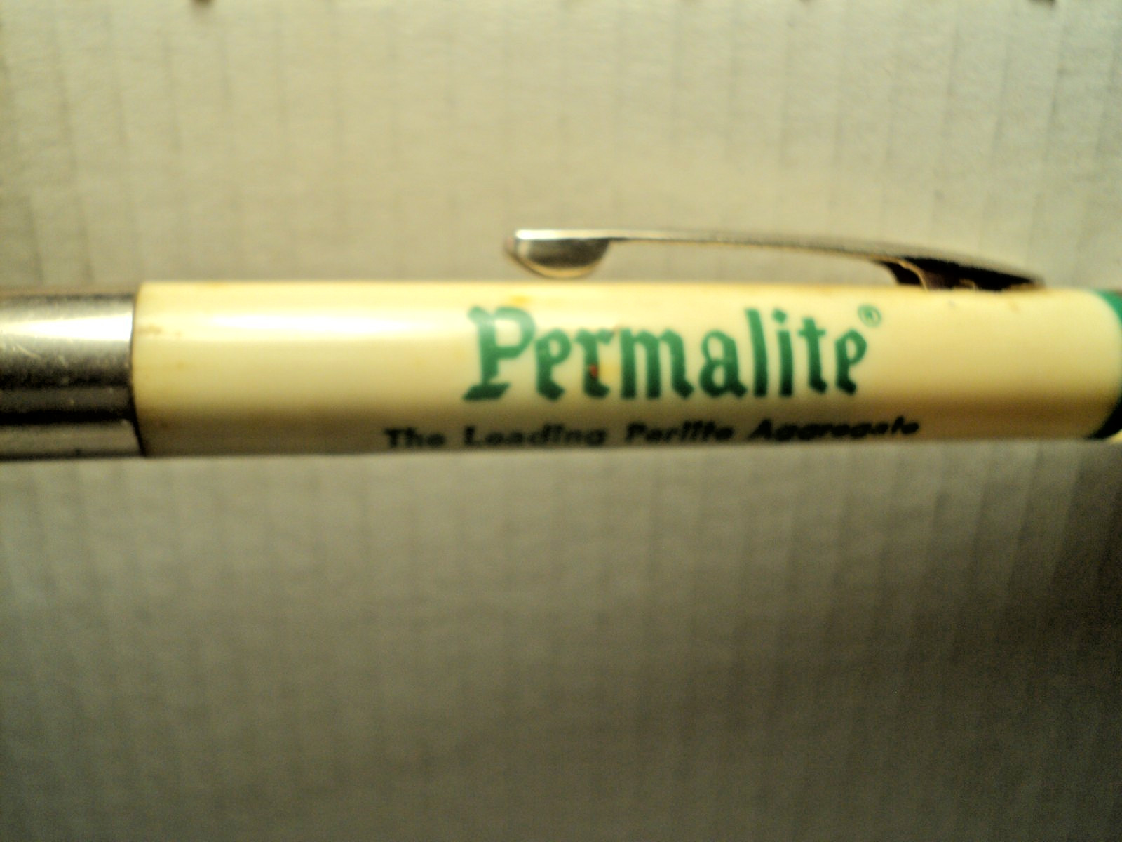 Vintage Mechanical Pencil Permalite Clear Top 6-1/18″ Long Unbranded Cracked