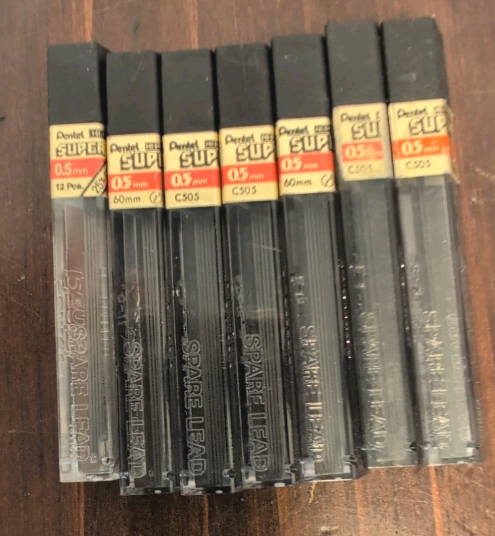 REFILLS vtg Mechanical Pencils ERASERS & LEADS Pentel Unison 0.5mm 0.7mm