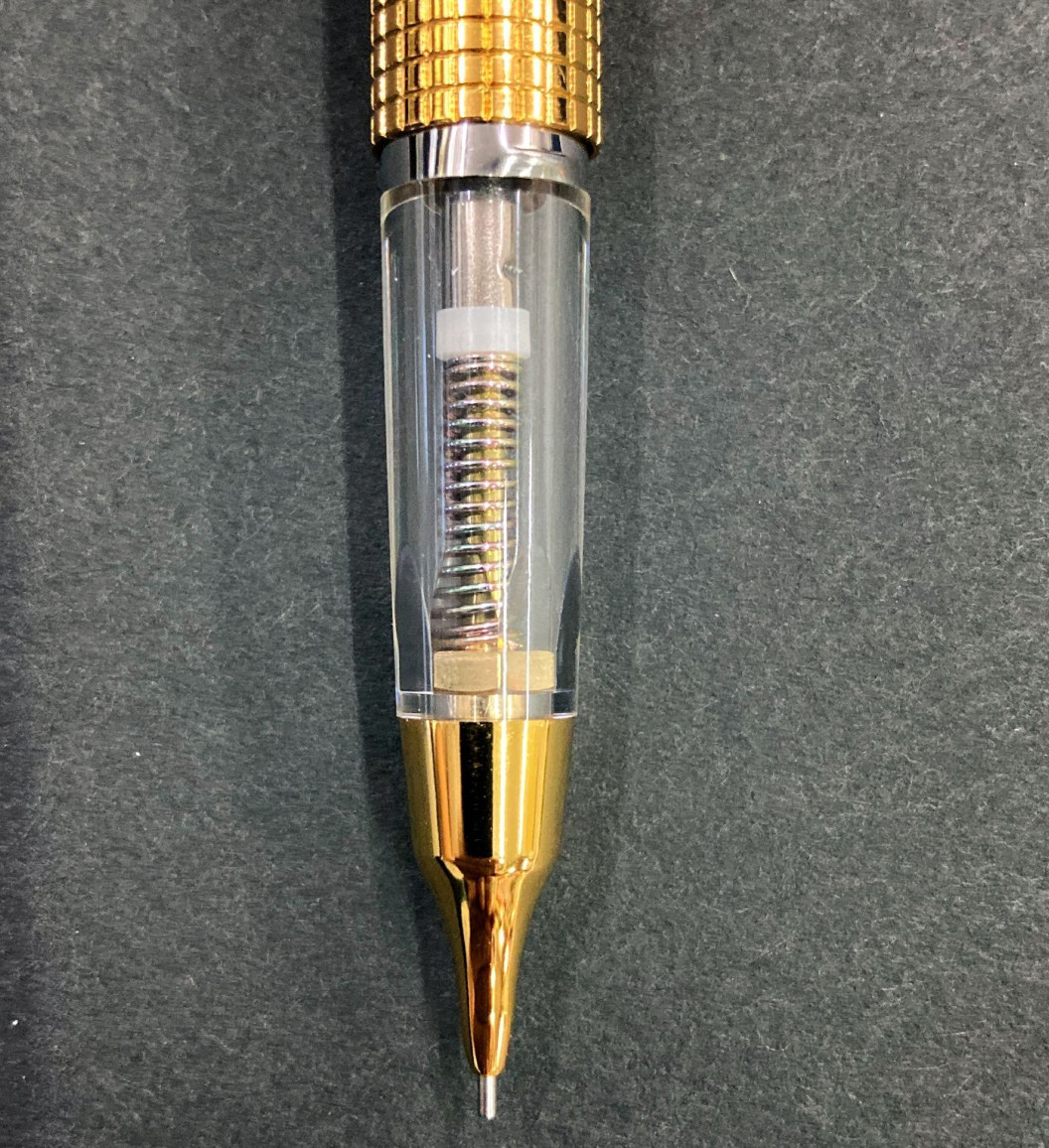 Pentel Kerry Mechanical Pencil Tokai Limited Bronze Clear Gold Trim 0.5mm Japan
