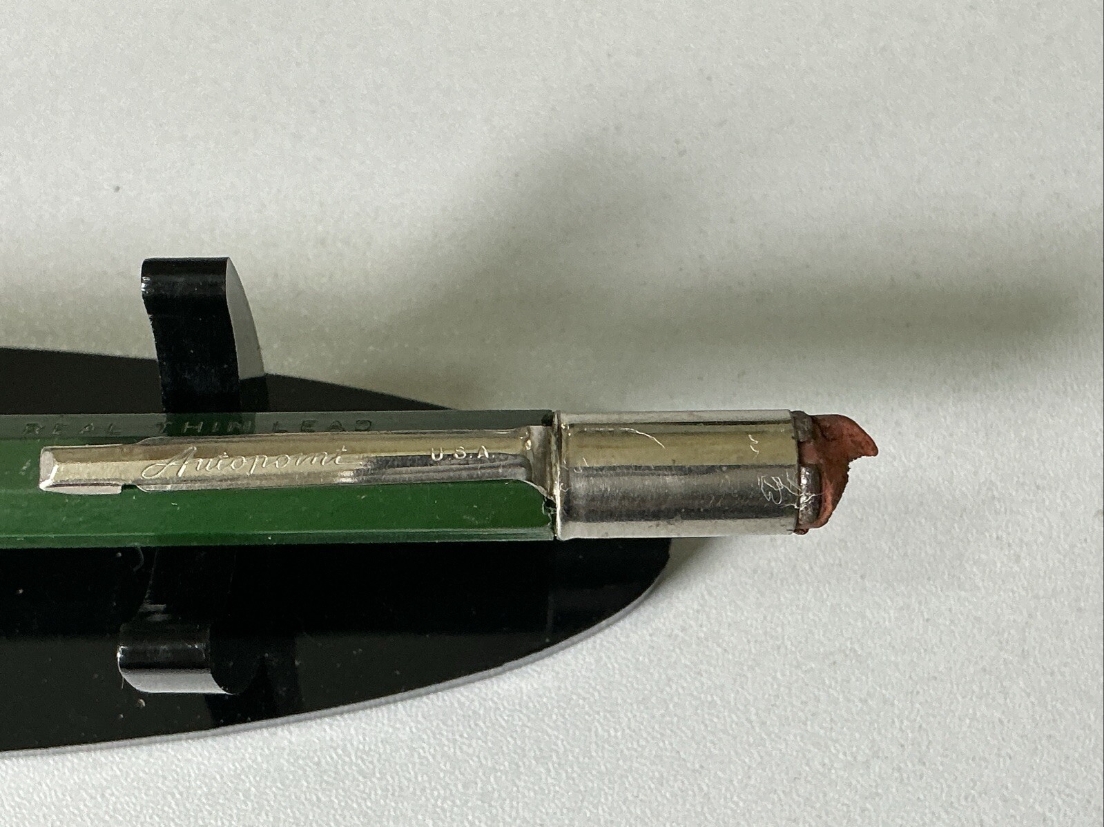 Vintage Autopoint Mechanical Pencil – Forest Green Black And Chrome A317