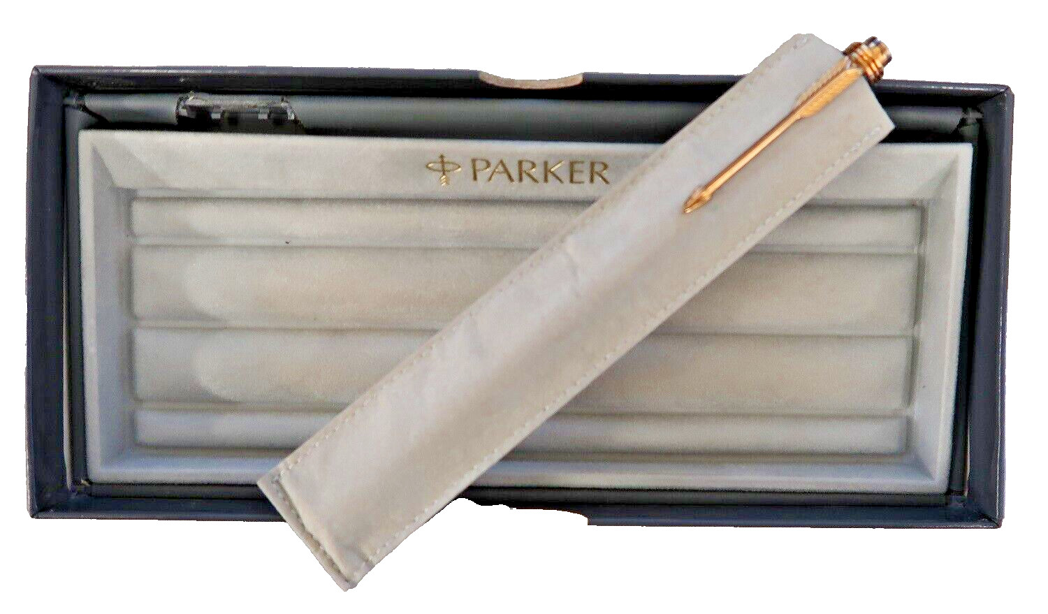 Parker Premier Chinese Lacque Pencil Black & Gold Trim Made In France Engraved