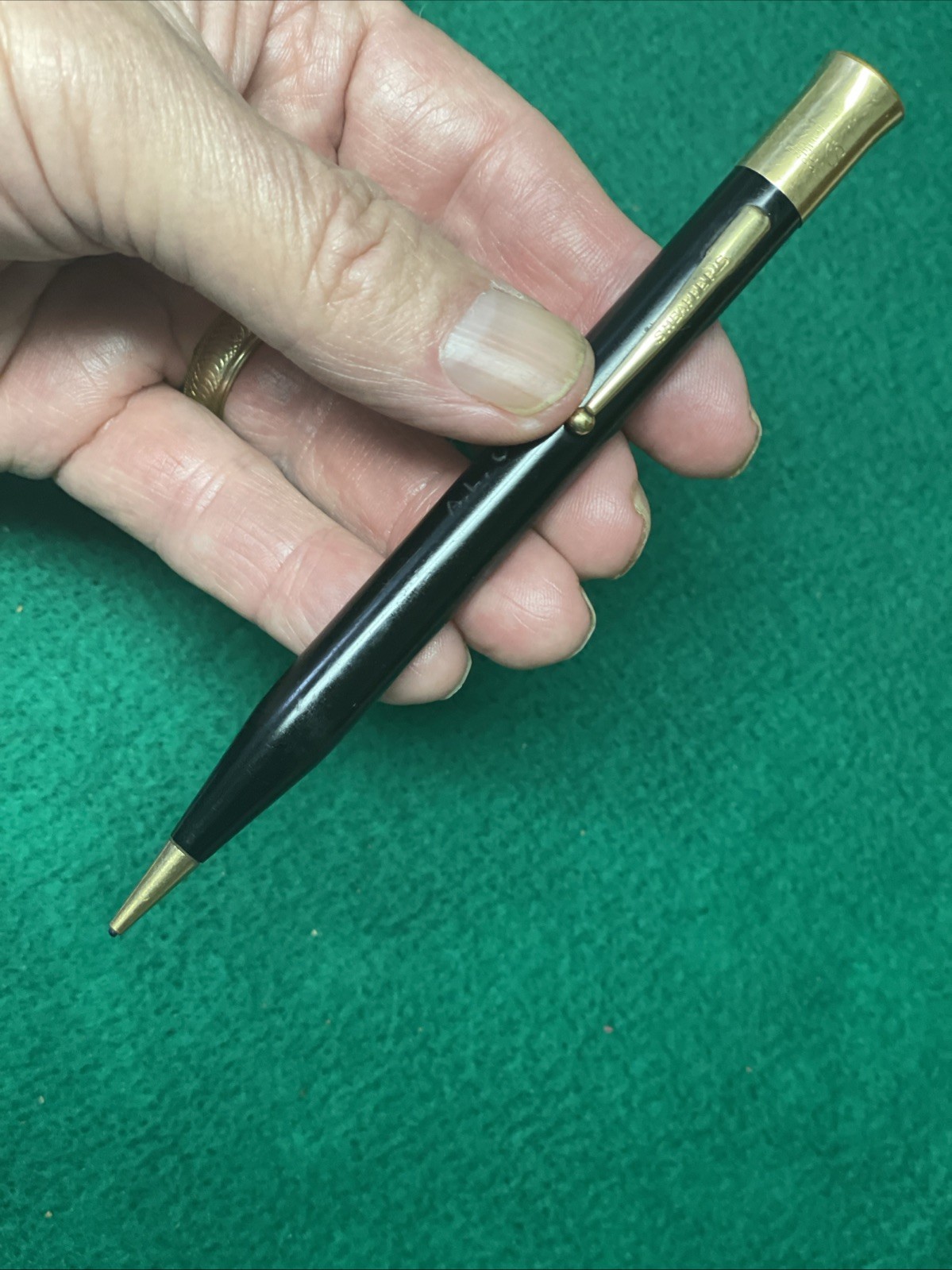 Sheaffer’s Gold Filled Top Black & Gold Mechanical Pencil Works, personailized