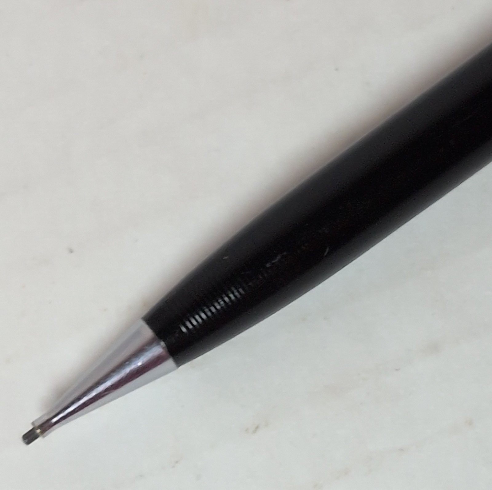 Vintage Scheaffer Mechanical Twist Pencil Black .9mm Ribbed Cap USA