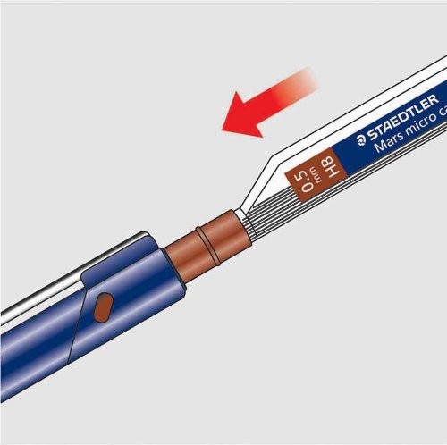 Staedtler MP Mechanical Pencil Leads micro carbon 0.5mm HB 250-05-HB (2 Set)