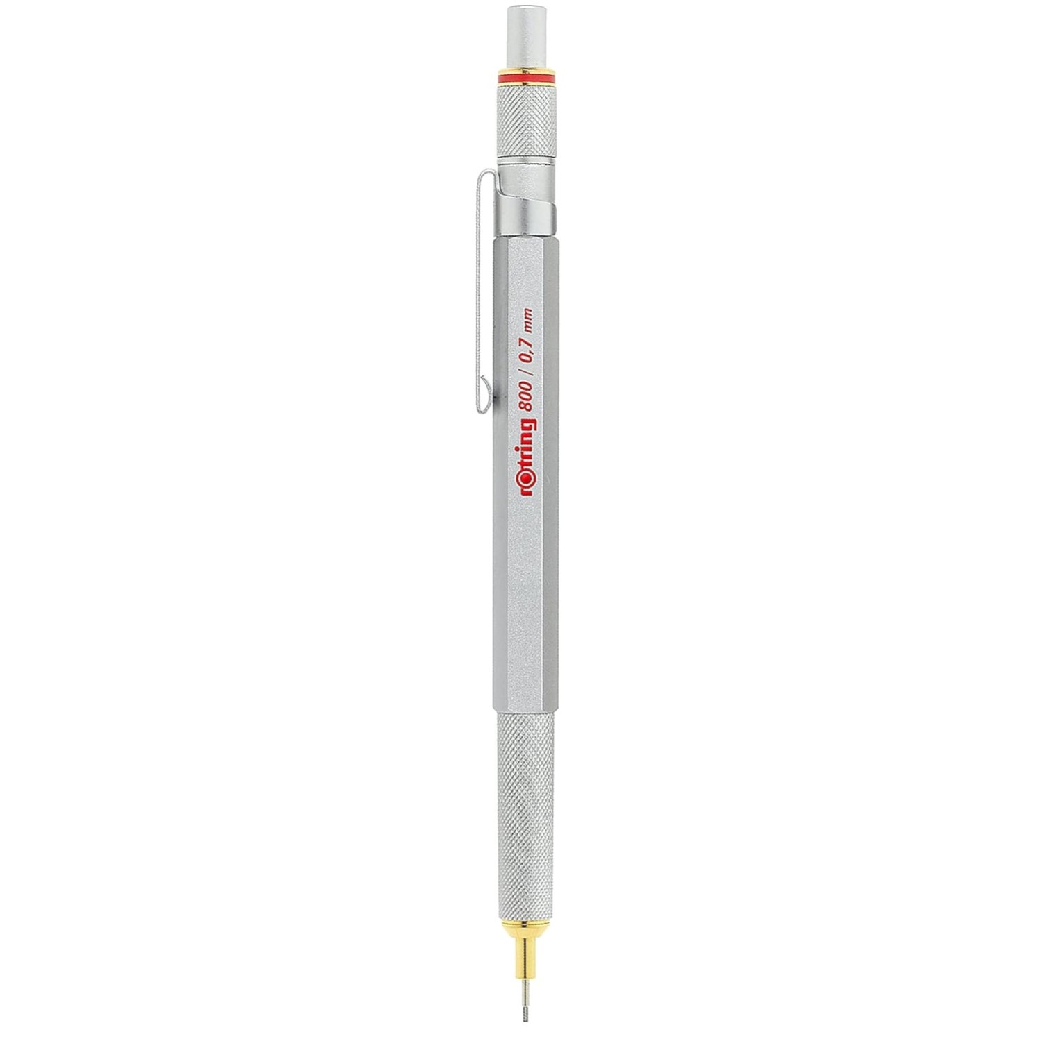 Silver 0.7mm Mechanical Pencil – Twist and Click Retractable