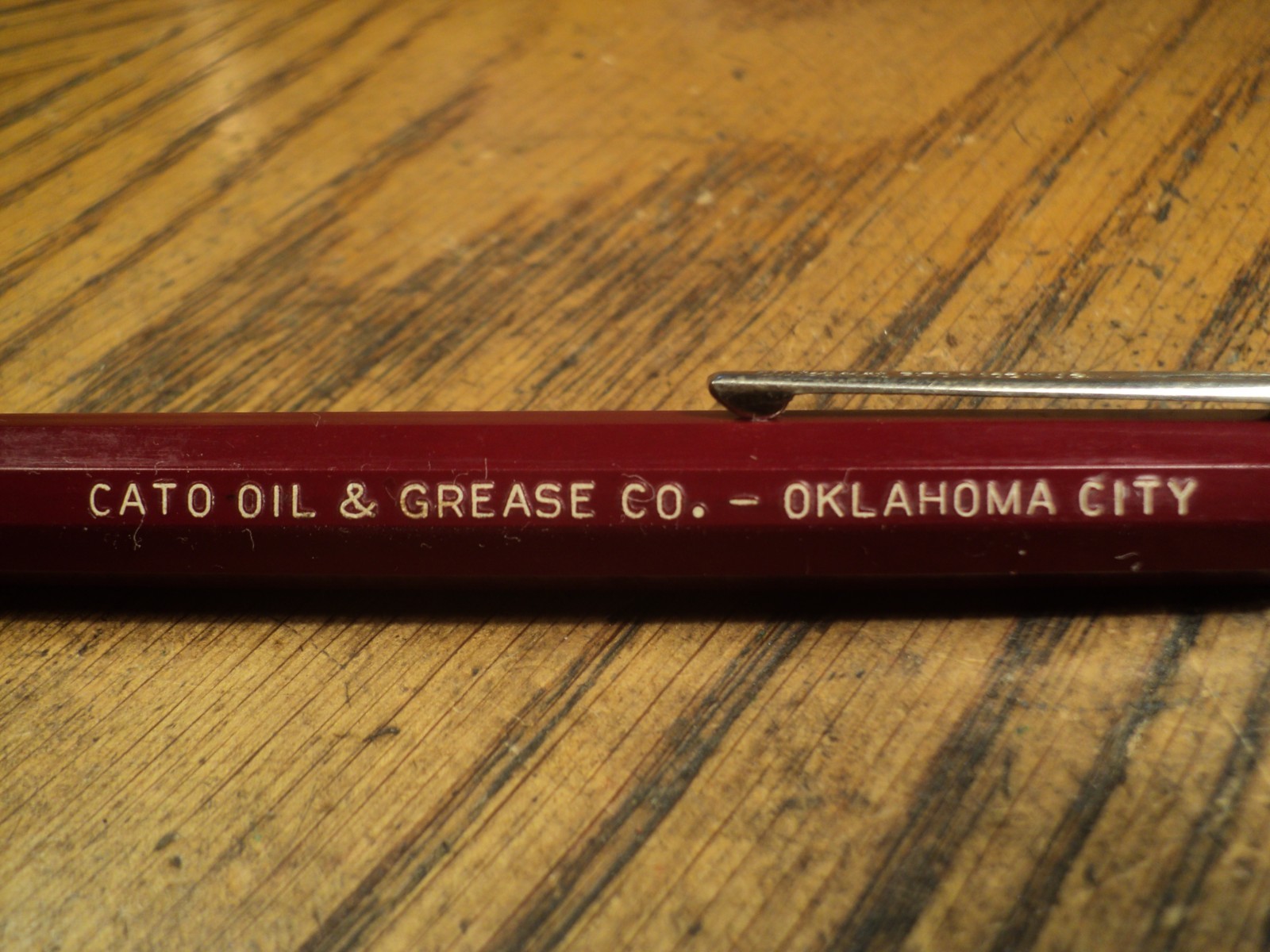 Vintage Autopoint Mechanical Pencil WANDA Cato Oil & Grease 5-3/4″ Long USA