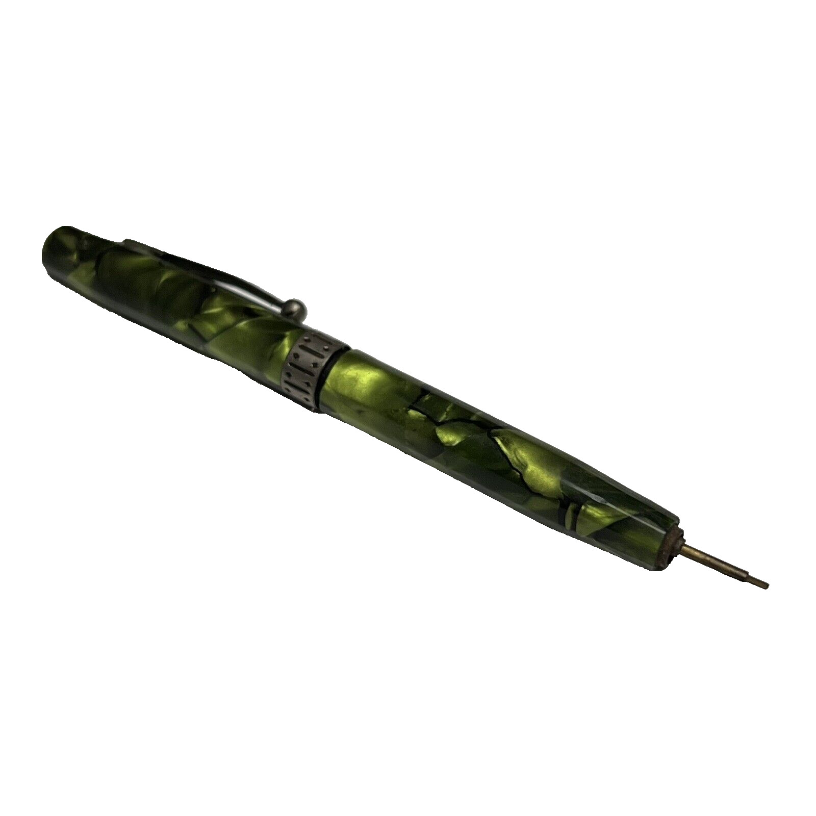 Kreko Mechanical Pencil Green Black Vintage for Parts Repair