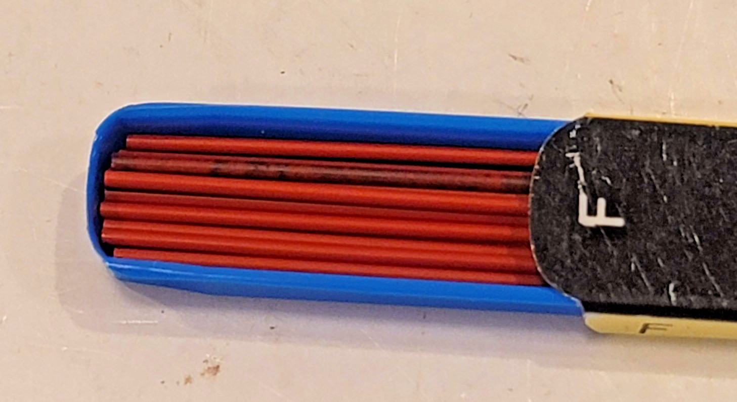 Vintage Sheaffer’s Fineline Pencil Lead Tin – Thin Leads – Red Lot of 2