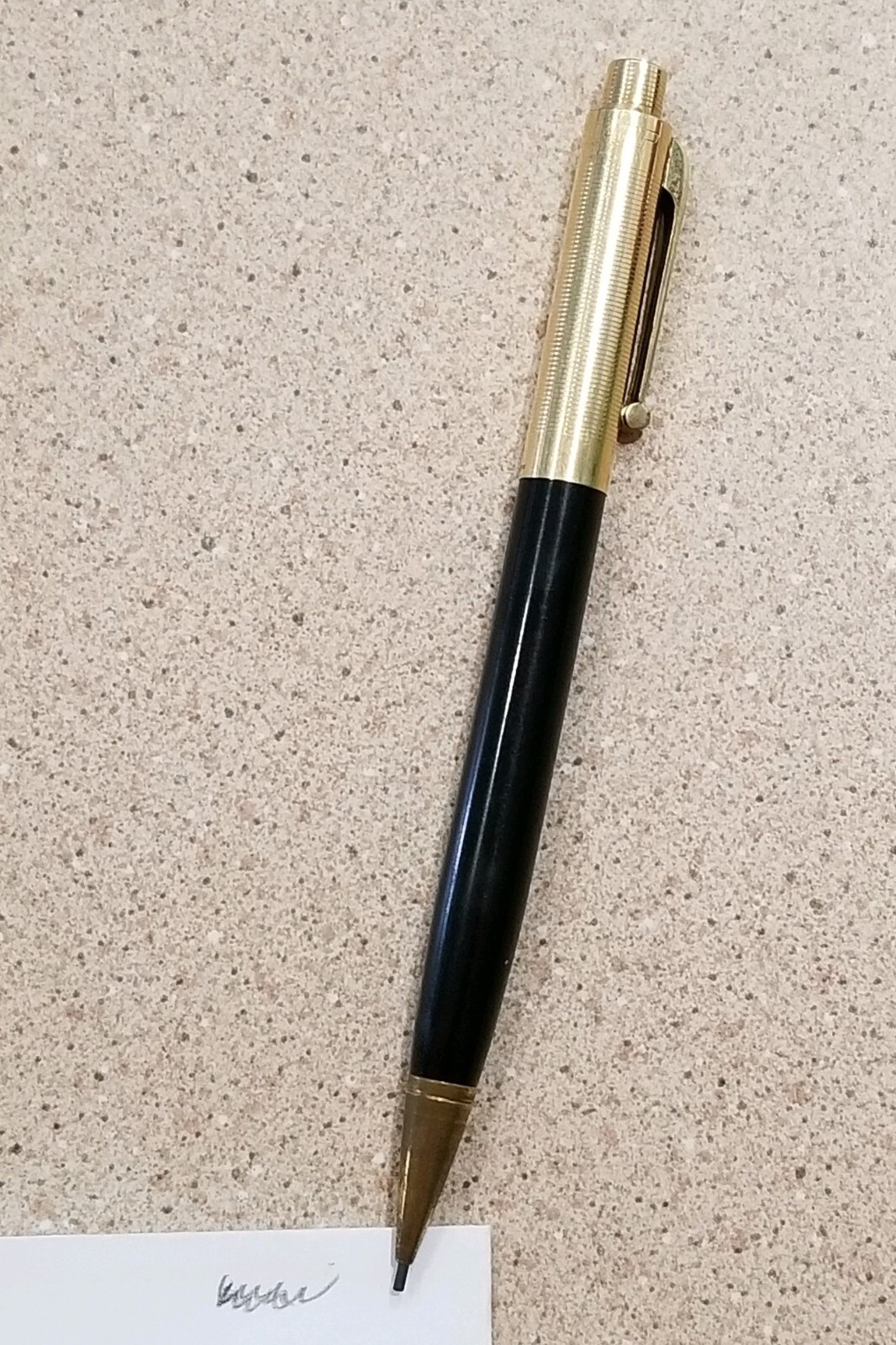 Vintage Eversharp 1/10 14K Gold Filled Mechanical Pencil- Black & Gold- Working
