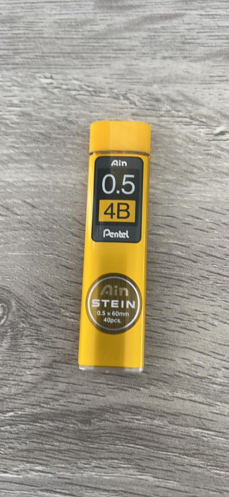 Pentel Mechanical Pencil Lead, Ain Stein, 0.5mm, 4B (C275-4B)