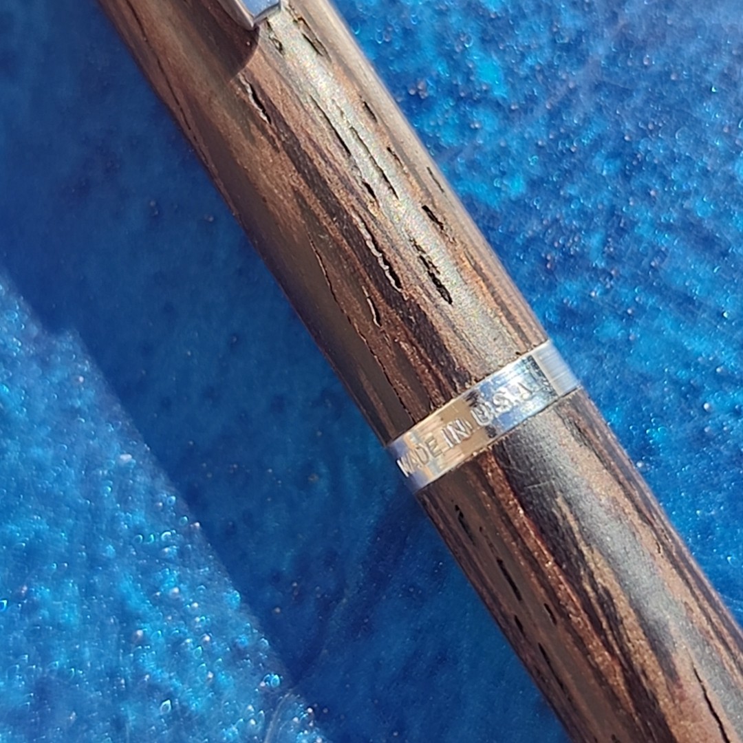 Vtg Hallmark Mechanical Pencil Made In USA Wood Tone Collectible Desk Writing