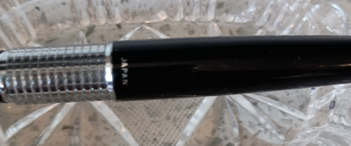 Vintage Pentel 5 Sharp Kerry Capped Mechanical Pencil 0.5mm Black Silver Japan