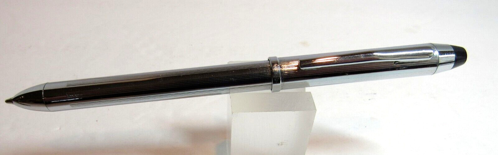 TERZETTI Townsend Multi Tip Ballpoint Pen- Chrome- Blue, Black and Red inserts