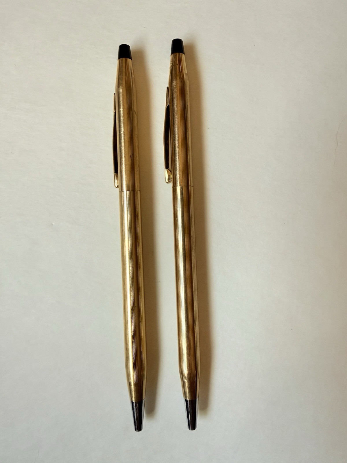 Vintage Cross Pen & Pencil Lot 1/20 12k and 10k gold filled + Mechanical Pencil