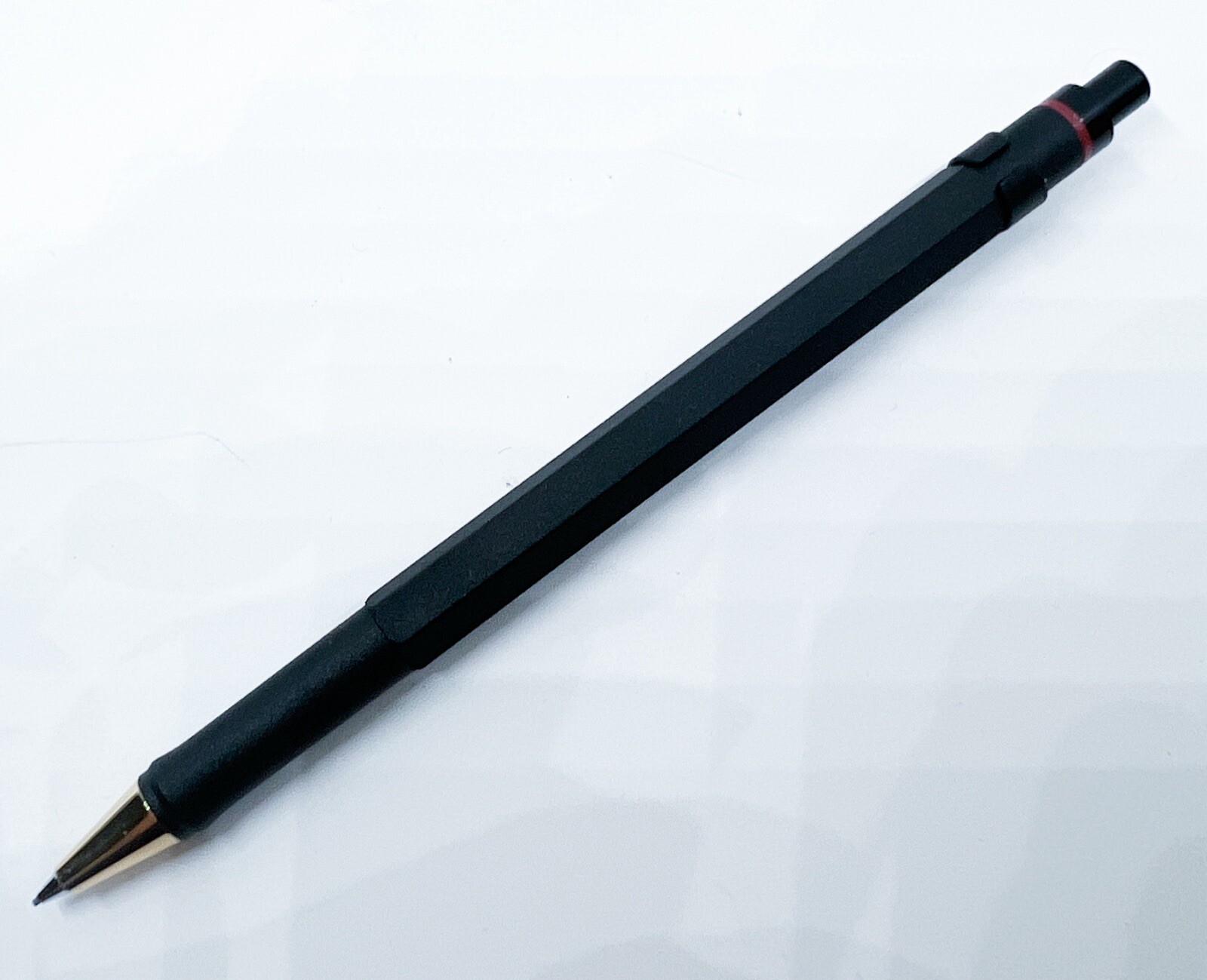 NOS Rotring newton Gold Black Mechanical Pencil 0.7 Double Push Rare