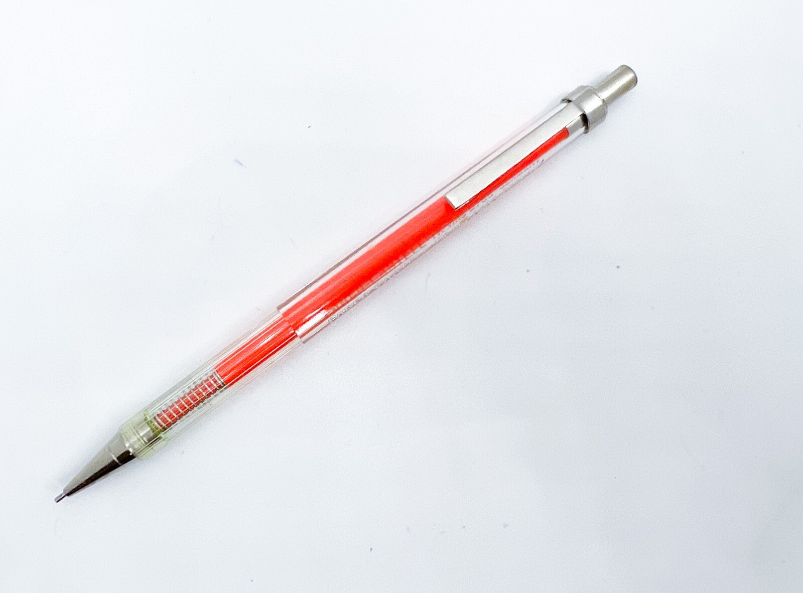 NOS A W Faber Castell TK Fine 9755 Mechanical Pencil Sliding Orange Translucent