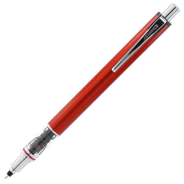 Uni KURU TOGA ADVANCE .5mm mechanical pencil ( Red ) “Maintain the Sharper Edge”