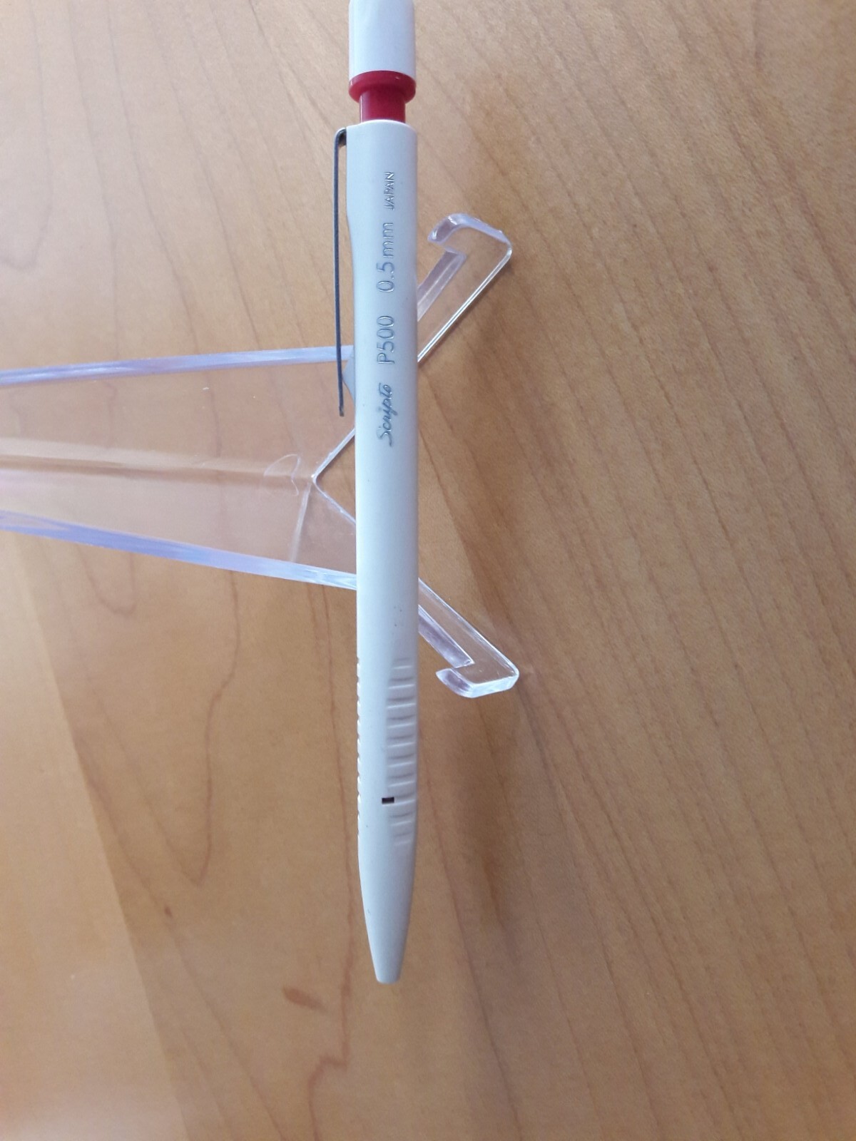 Scripto P500 Mechanical Pencil White/Red 0.5mm Japan