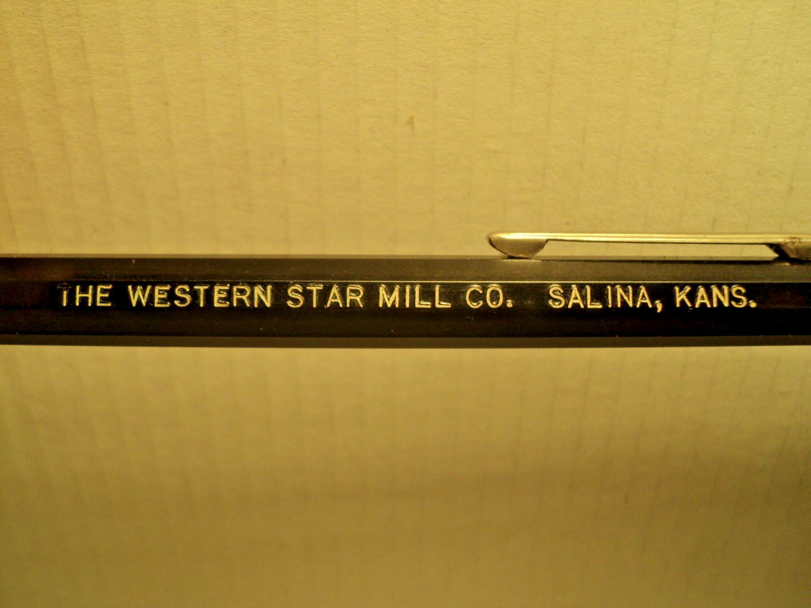 Vintage Autopoint Mechanical Pencil Western Star Mill Metal Cap 5-9/16″ Long