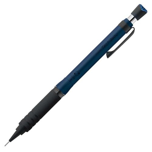 Zebra Tect 2-Way RO Mechanical Pencil 0.5mm Navy Black Knurled Model