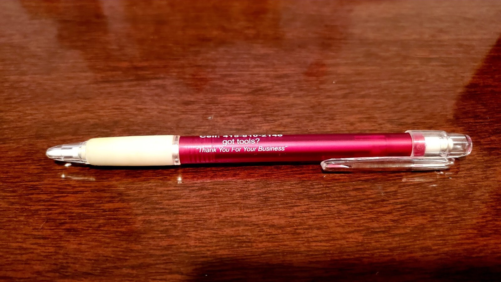 Vintage Snap-On Tools Red and White Mechanical Pencil, And Pocket Screwdriver