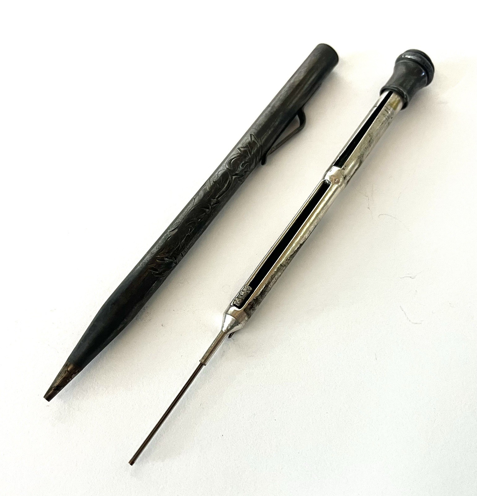 Vintage Wahl-Eversharp Sterling Silver Mechanical Pencil Engraved CT