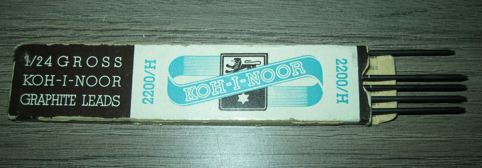 Vtg John Hancock pencil & leads, Koh-I-Noor, Eagle Turquoise, AW Faber Castell